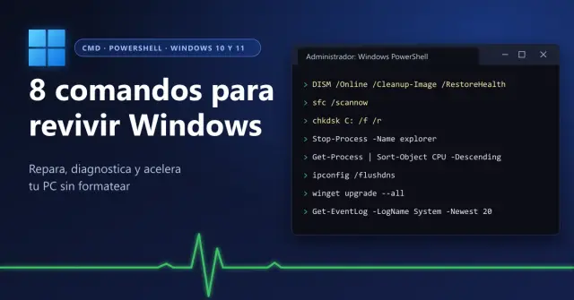 8 Comandos para Revivir Windows: Repara tu PC sin Formatear