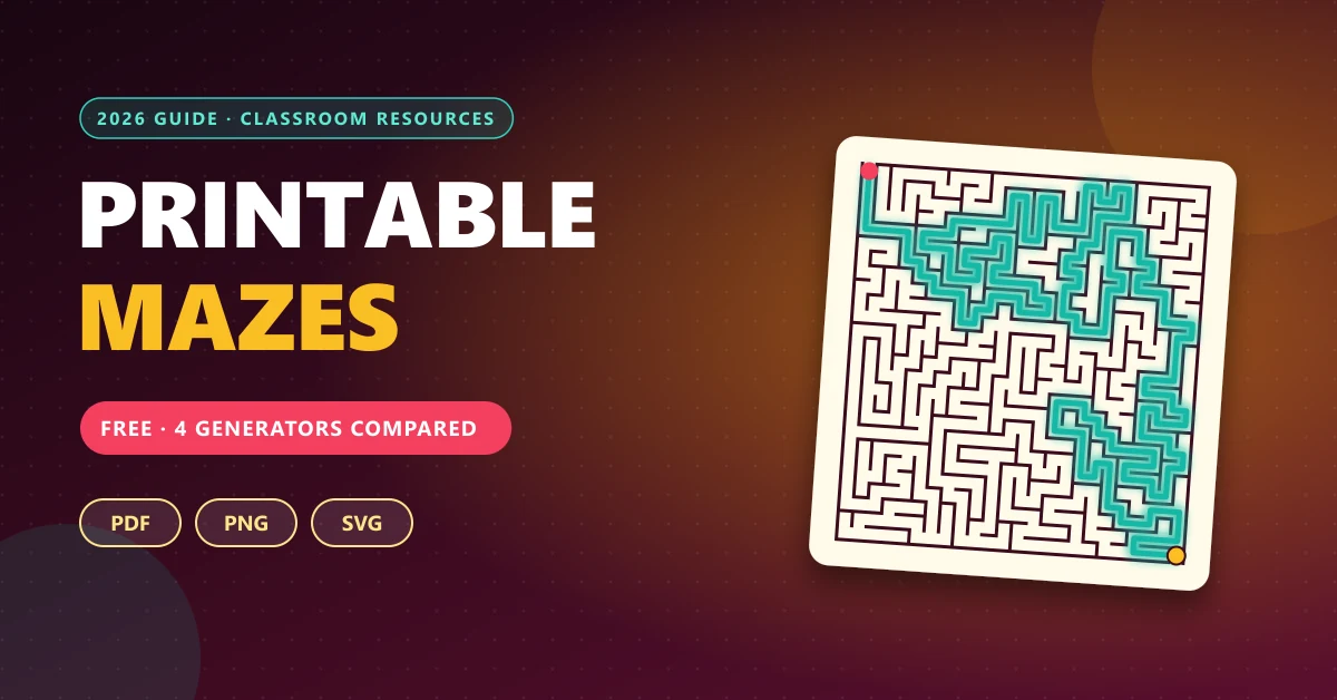 Printable Mazes Free: 4 Maze Generators You Need to Try