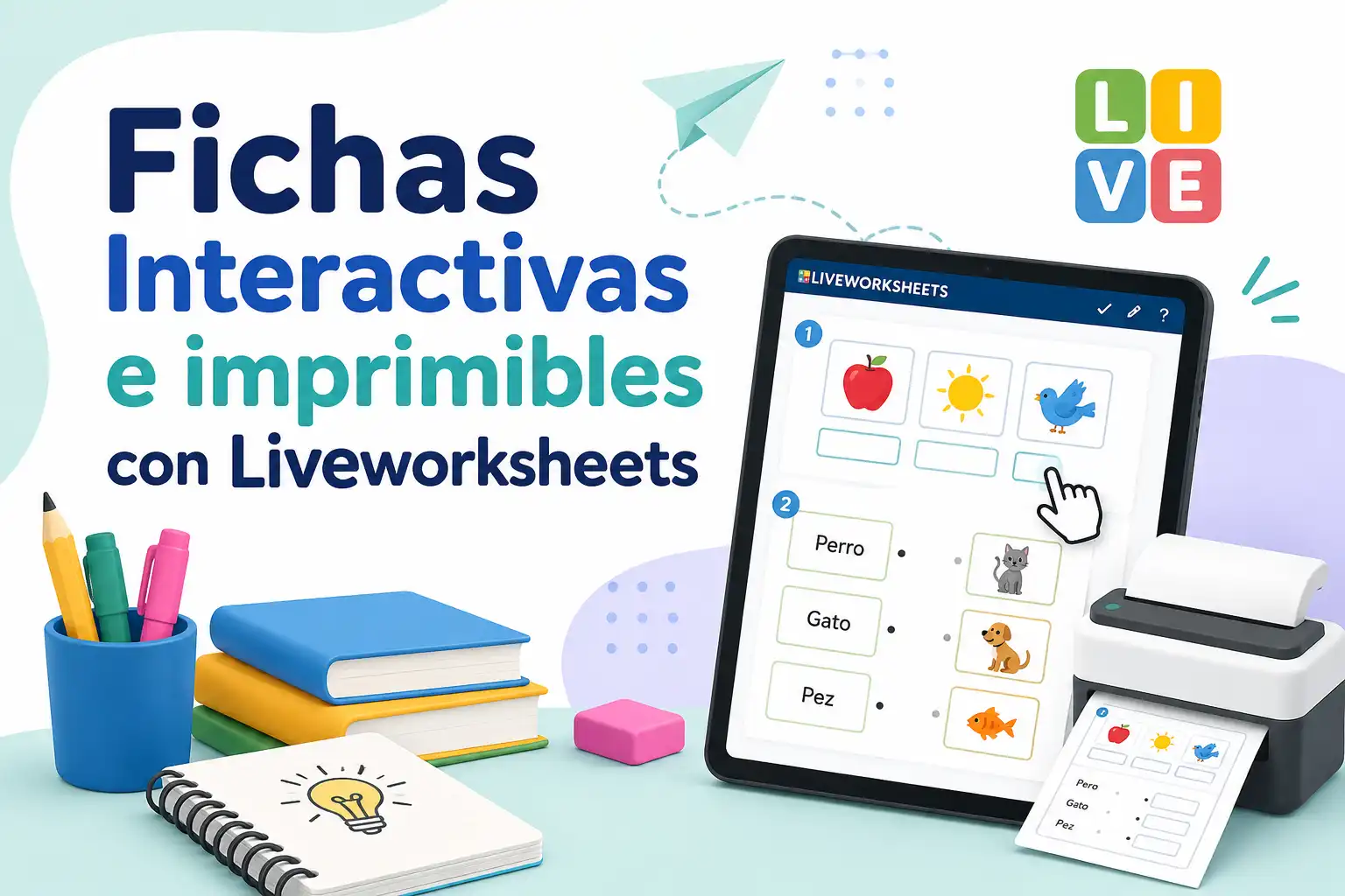 Liveworksheets: Fichas Interactivas Gratis para el Aula