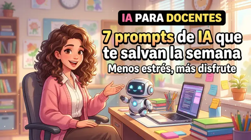 7 Prompts de IA para Docentes que Te Salvan la Semana