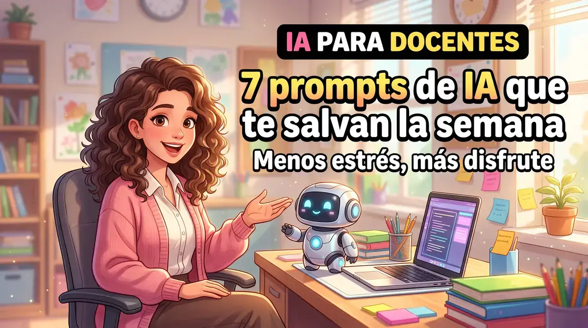 7 Prompts de IA para Docentes que Te Salvan la Semana