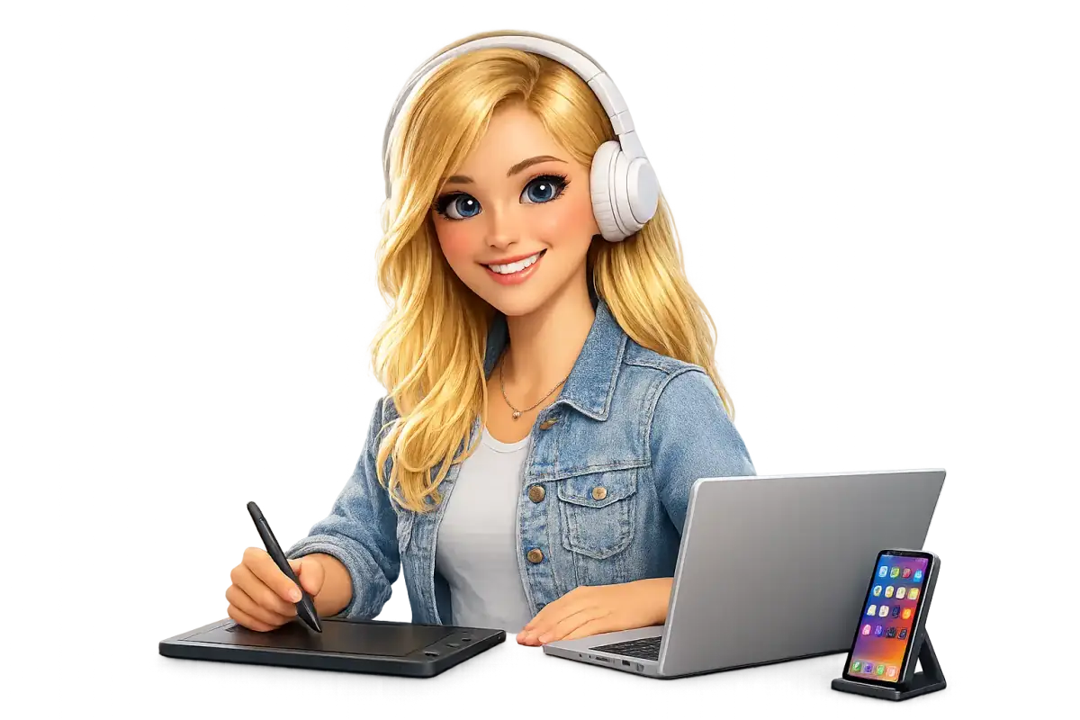 Estudiante aprendiendo tecnología
